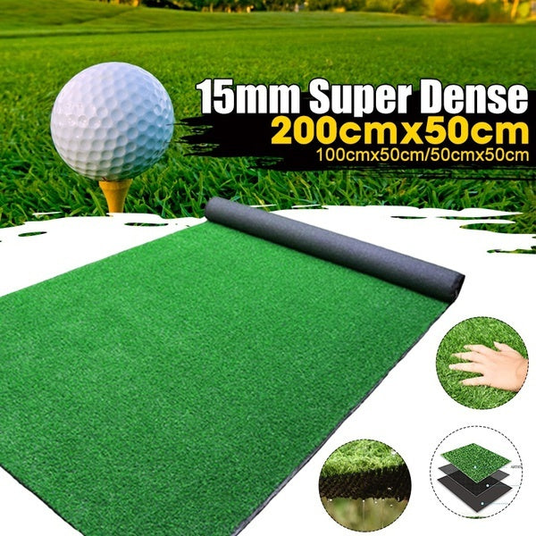 15mm Thickening Artificial Turf Lawn Faux Grass Mat Synthetic Indoor Outdoor Landscape Golf Garden Green Decor