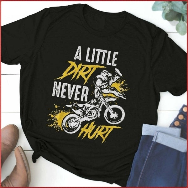 Fashion Men's Women's Cool Dirt Bike Motocross T-Shirt Short Sleeve Tee Gift