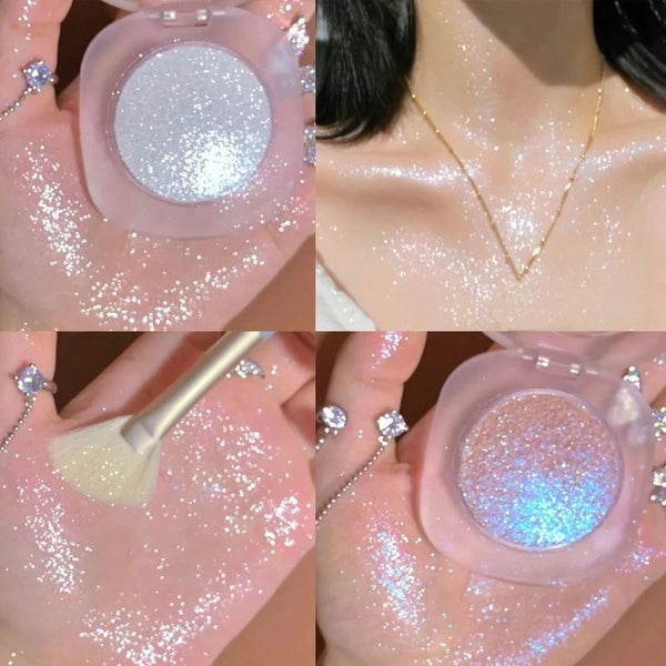 New Diamond Glitter Mashed Potatoes Highlighter Diamond Highlighter Makeup Gel Face and Body Brighten Glitter Natural Contour Makeup