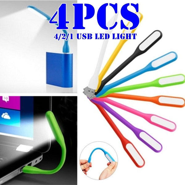New Bendable Mini USB LED Lamp 5V 1.2W Book Light For Power Bank & Notebook & Computer & Laptop USB Night Lights