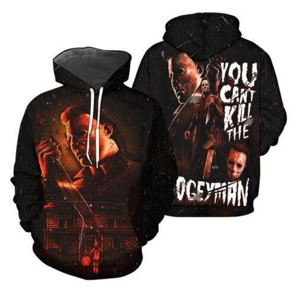 Michael Myers You Can't Kill The Boogeyman 3D Hoodie