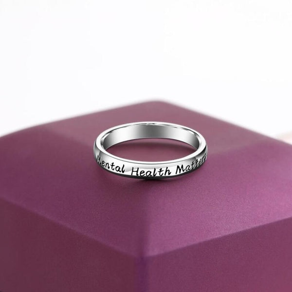 Mental Health Matter Ring Awareness Ring Jewelry for Women