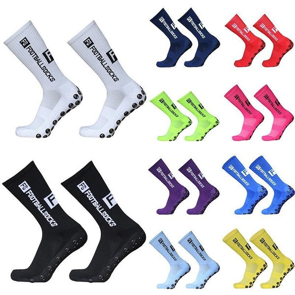 1 Pair Anti-slip Football Socks Men Women Non-slip Soccer Basketball Tennis Sport Socks Grip Cycling Riding Socks Size 39-46