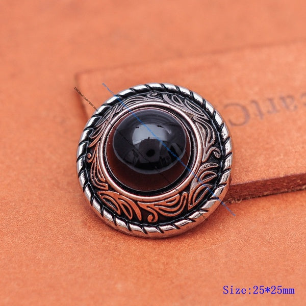 10X Vintage argent Turquoise perle fleur gravé corde côté Concho pour ceinture maroquinerie accessoires artisanat étui sac à main décor