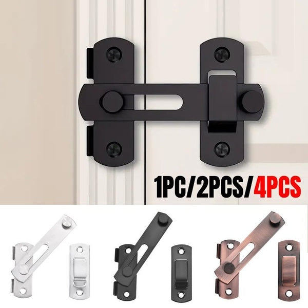 1pc-2pcs-4pcs Barn Door Latches, Stainless Steel Barn Gate Flip Door Latch Bi-fold Door Lock, Sliding Door Lock Gate Latches Wine Cabinet Closet Door