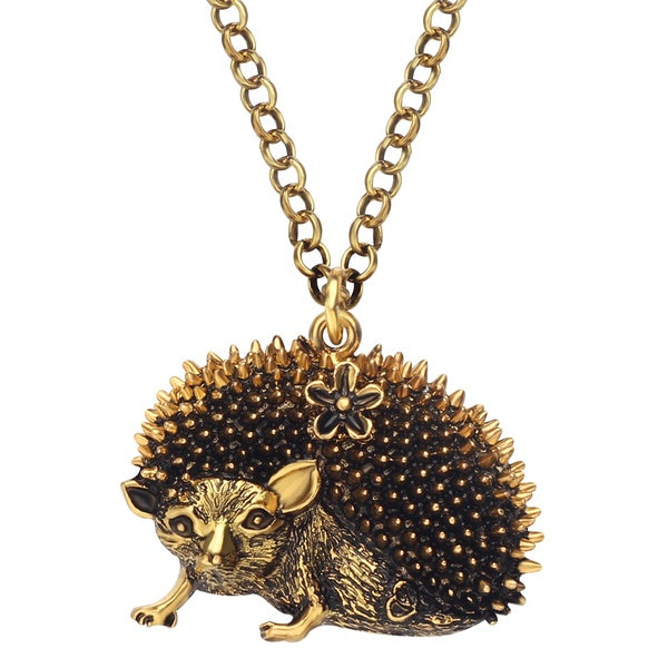 Alloy Cool Hedgehog Necklace Pendant Chain Choker Hipster Animal Jewelry For Women Girls Charms Gifts