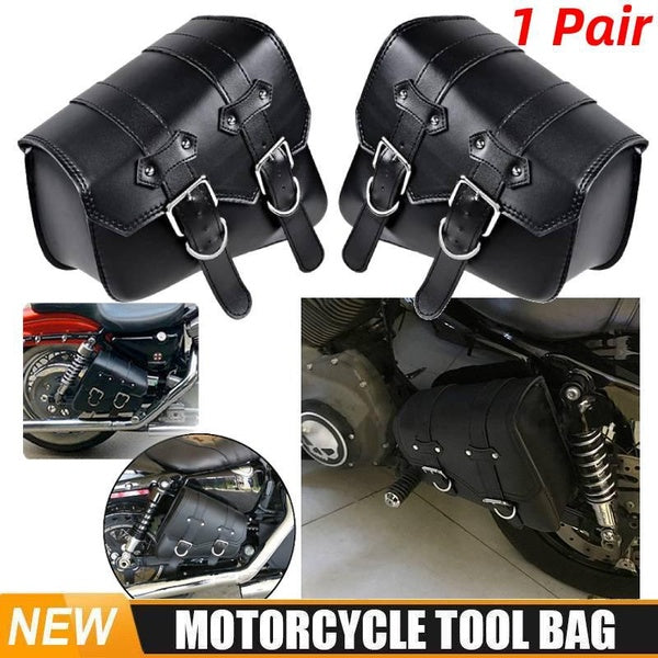 1 Pair Motorcycle Swingarm Bag Side Tool Bags Waterproof Faux Leather Motorcycle Saddle Bags Saddlebags Knight Bag Motorcycle Bags
