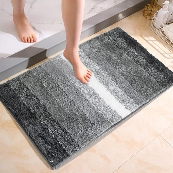Bathroom Rugs Set 2 Piece, Extra Soft And Absorbent Fluffy Bath Mat Rug Set, Non Slip Bathroom Floor Mat, Machine Washable (19" X 31" Plus 19" X 19")