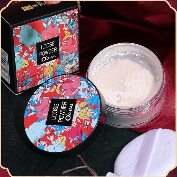 Upgrade Face Concealer Oil-control Loose Powder with Powder Puff Mineral Settings Powder