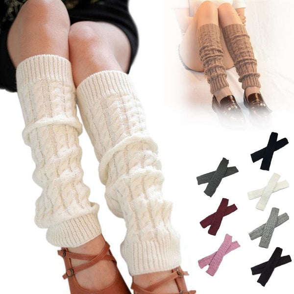 1--2 Pairs Women's Fashion Knitted Socks Long Legs Warmer Winter Boot Socks for Parties, Festivals