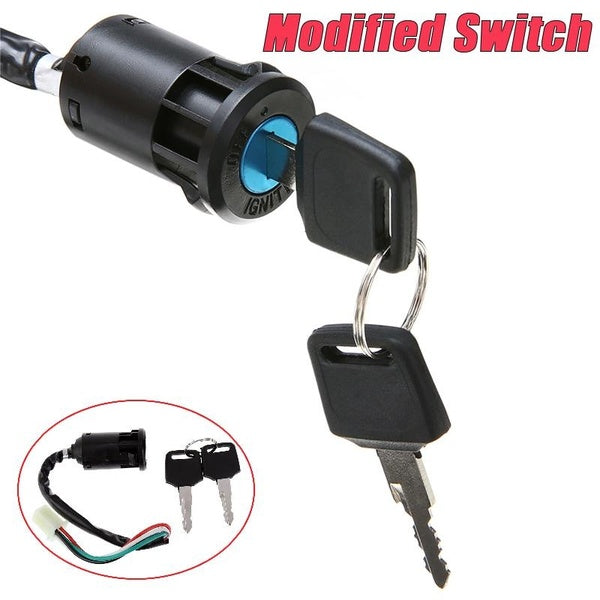 1set Modified Switch Motorcycle 4 Wire Ignition Key Switch for ATV Dirtbikes Motorcycle accessories