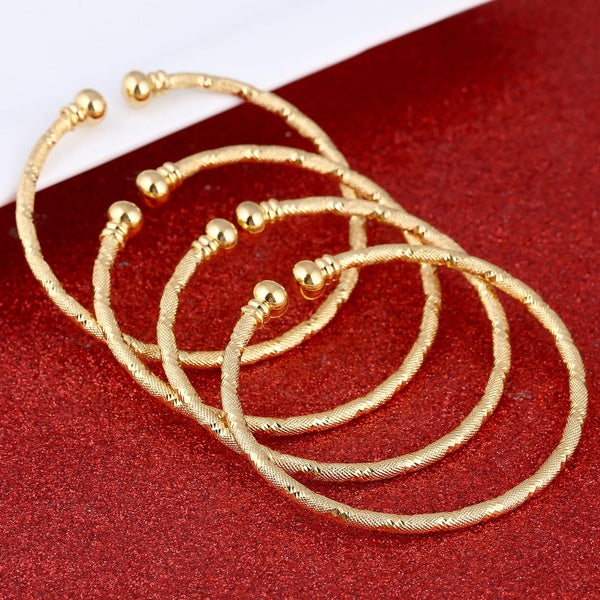 Éthiopie Bracelet En Cuivre Afrique De Mariage Arabe Soudan Nigeria Article Bracelet Pour Filles Or Couleur Charme Bijoux