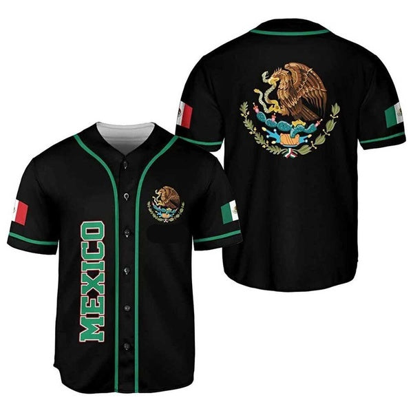 Mexico 3D BASEBALL JERSEY SHIRT ALL OVER PRINT