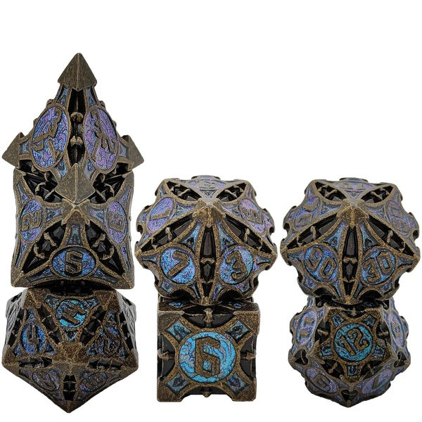 DND Dice Set Metal Polyhedral Dice Set for Dungeons and Dragons Dice Large Role Playing Dice D & D Dice for Board Games