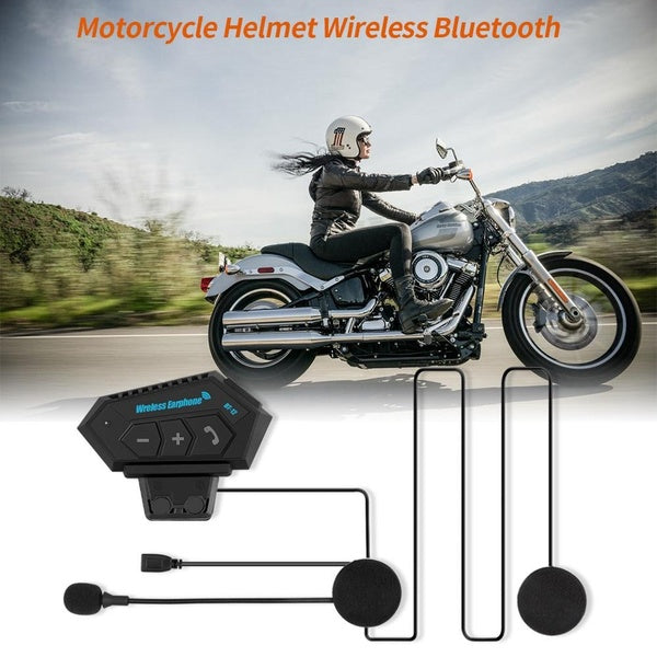 Casque de Moto casque Bluetooth interphone Moto vélo écouteur sans fil avec Microphone
