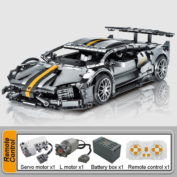 New 1359Pcs Super Speed Vehicle Sports Racing Model Building Block Brick Remote Control Car Educational Assembly Toy Children Boys Gift