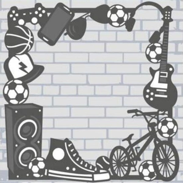 DIY Hiphop Gadget Frame Metal Cutting Dies Stencil Scrapbooking Album Decoration Craft Dies Cutting Embossing