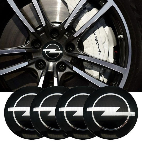 4pcs 56mm 3D Auto Marchandises Pneu Roue Center Hub Cap Jante Couvre Autocollant Decal Accessoires De Voiture Cas Pour Opel Astra H G J Insignia Mokk