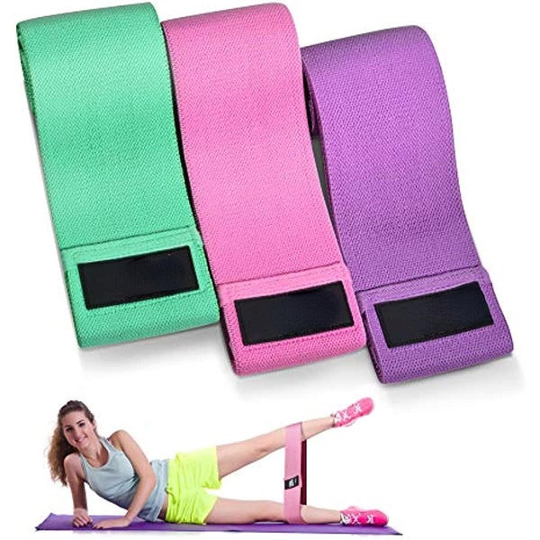 Resistance Bands Set, Exercise Bands with Non-Slip Design for Hips & Glutes, 3 Levels Workout Bands for Women and Men, Booty Bands for Home Fitness,