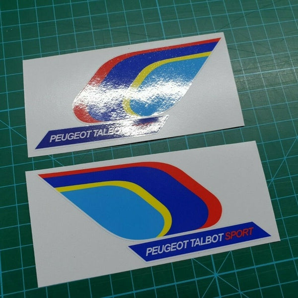 x2 Peugeot Talbot Sport PTS 205 106 309 Mi16 panneau aile Decals - Stickers