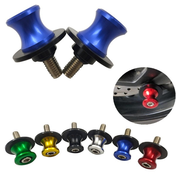 2 x M8 8mm Motorcycle Swingarm Spools Sliders For Suzuki GSXR 600 750 1000 1300 Sv650 B-king TL1000 DL650 DL1000 GSX 650F 750F