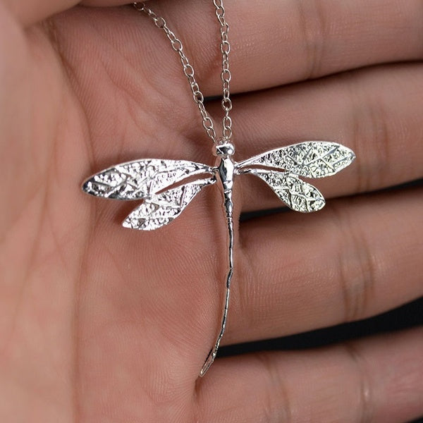 Fashion Charms 925 sterling silver CZ Dragonfly Women Necklace for Pendant Xmas Gift