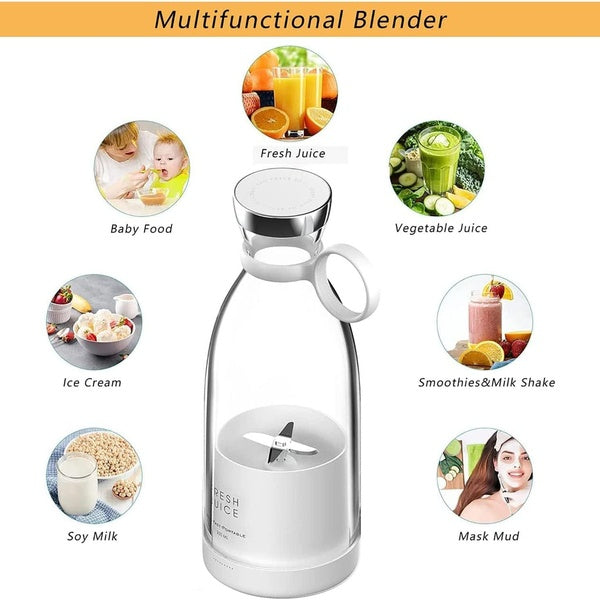Personal Size Blender, Portable Blender, Battery Powered USB Blender