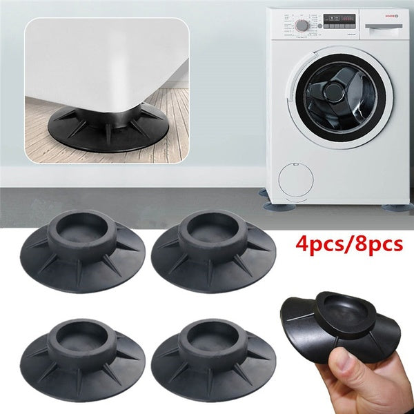 Floor Mat Washing Machine Feet Pads Non Slip Shock Proof Furniture Elasticity Black Rubber Protectors 1-4-8pcs