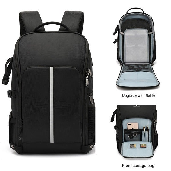 SLR Digital Camera Bag Drone Backpack Sac multifonctionnel extérieur étanche pour appareil photo Trépied de transport pliable adapté aux drones Canon