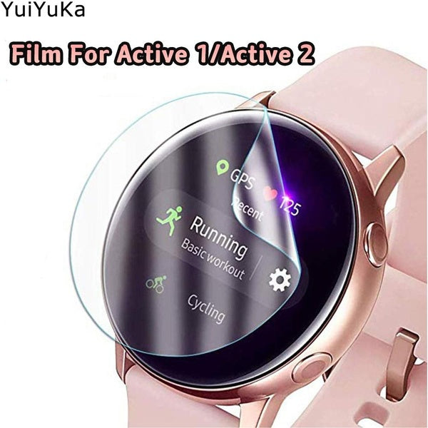 YuiYuKa Full Film For Samsung Galaxy Watch Active Screen Protector 3D Ultra-thin Watch Active 2 44mm 40mm Accessories