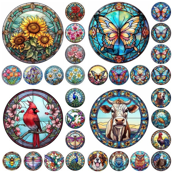 FIYO Flowers Birds Butterflies and Animals DIY 5D Diamond Painting Full Drill with Number Kits Home and Kitchen Fashion Mosaic Diamond Painting Canva