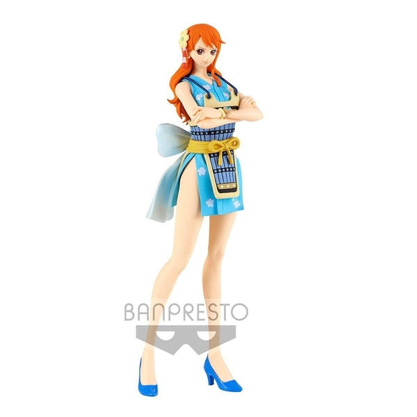 Banpresto ONE PIECE Glitter Glamours Nami 9.8″inch BANDAI Wanokuni Style Figure VerB Anime cartoon gift toys collection