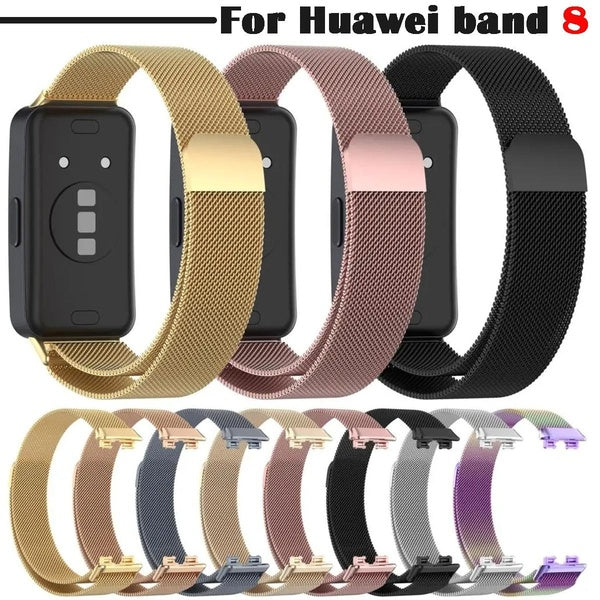 Stainless Steel Strap For Huawei Band 8 9 Smartwatch Magnetic Wrist Metal Bracelet Band for Huawei Band 8(1 Pcs Band)