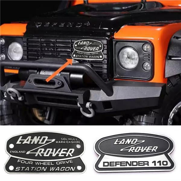 Metal Alloy 110th Anniversary Edition Decal for Land Rover DEFENDER Rear Trunk Sticker Front Grille Emblem Modified Decoration 1Pcs