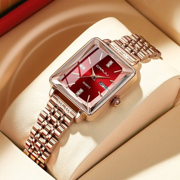 Dames étanche Quartz montre en acier inoxydable robe Bracelet montre-bracelet femmes carré Relogio Feminin