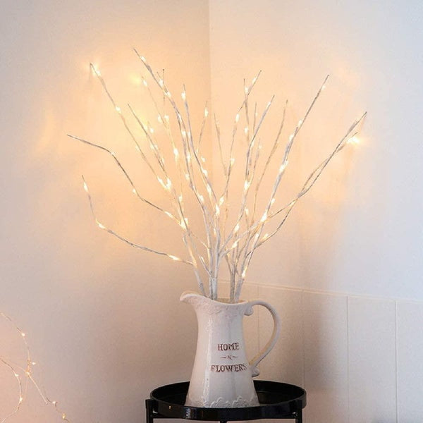 20 brindilles lumineuses LED, branches lumineuses de 29,5 pouces pour vase, branches lumineuses blanc chaud pour décoration intérieure et extérieure,