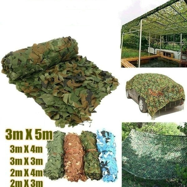 8 Colors Camouflage Sunshade Net Army Mesh Nets Lightweight Durable Sunshade Patio Garden Decoration for Hunting Blind Shooting Camping Photography J