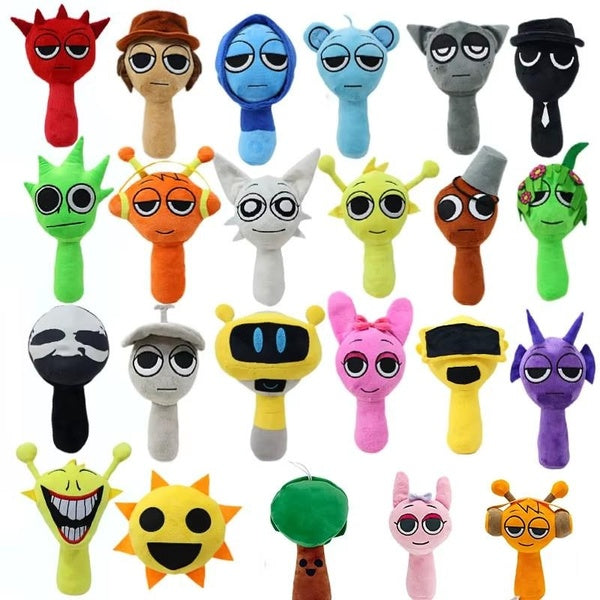 New Sprunki Plush Toys Sprunki Incredibox Plush Doll Sprunki Game Cartoon Pillow Kids Birthday Gifts Stuffed Dolls Christmas Gift