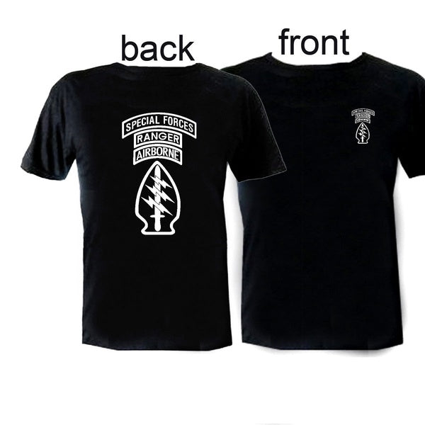 Details about US Army Special Forces Airborne commando Ranger front & back print cheap t-shirt