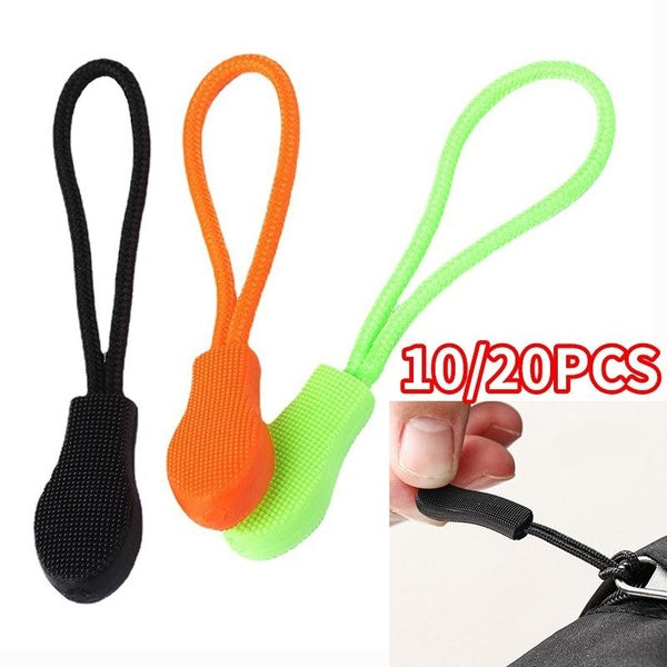 10-20PCS Zipper Pull Bright Zipper Puller Helper, Zipper Pull Replacement, Nylon Zipper Pulls Tab, Zipper Pulls for Backpacks