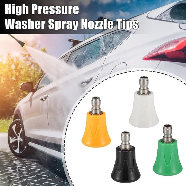 X AUTOHAUX High Pressure Washer Spray Nozzle Tips Variety Degree 1-4" Connector Pressure Washer Tips Stainless Steel Plastic