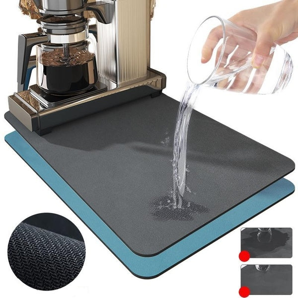 Dish Drying Mat For Kitchen Counter, Coffee Mat Coffee Maker Mat Dish Drying Mats In The Cabinet 3 Size Dish Drying Pad Ultra Absorbent And Non-Slip