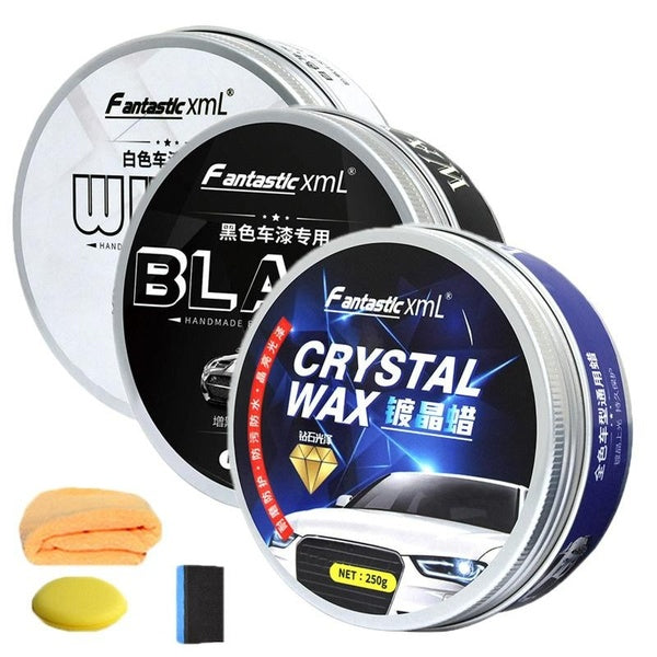 120g - 250g Car Wax Crystal Plating Set Hard Glossy Wax Layer Covering Paint Surface Coating Formula Waterproof Film Car Polish