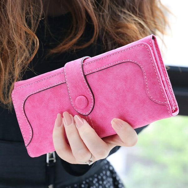 Fashion Women Wallets Long Hasp Moneybags Card Holder Clutch Coin Purse Money Clips Lady Wallet Billfold Bags
