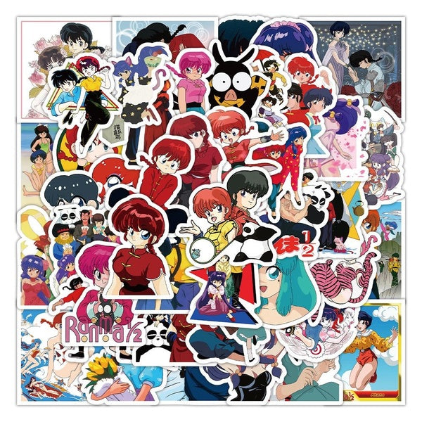 10-50Pcs Animation Ranma Stickers Tendou Akane Graffiti Stickers for DIY Luggage Laptop Skateboard Motorcycle Bicycle Stickers