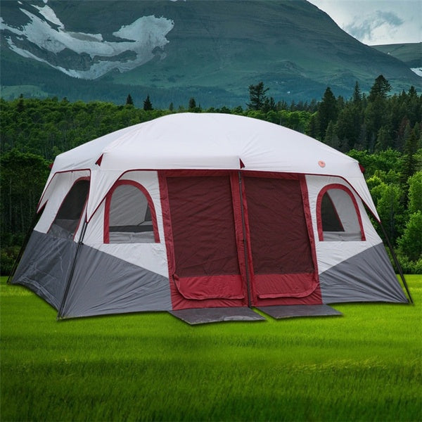 Outdoor New Two-room Tent Outdoor Camping 6-8 People Including Children Two-room Big Tent