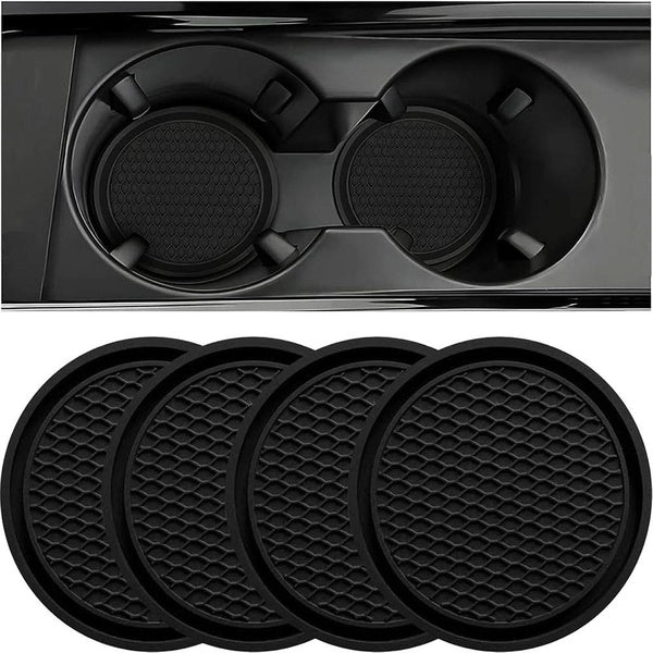 Car Cup Coaster Universal Auto Non-Slip Cup Holder Embedded in Ornaments Silicone Coaster Car Interior Accessories Mat