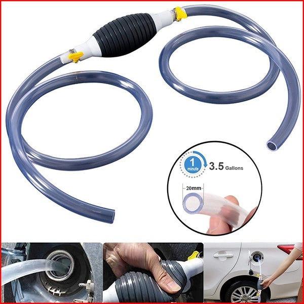 Car Fuel Tank Sucker High Flow Siphon Hand Pump Portable Manual Car Fuel Transfer Pump( 2M)