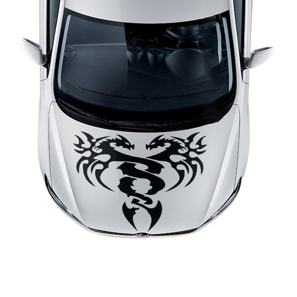 Dragons Decor Car Stickers Waterproof,Car Hood Bonnet Wrap Decals Tuning Accessories For opel astra g,peugeot 407,seat leon