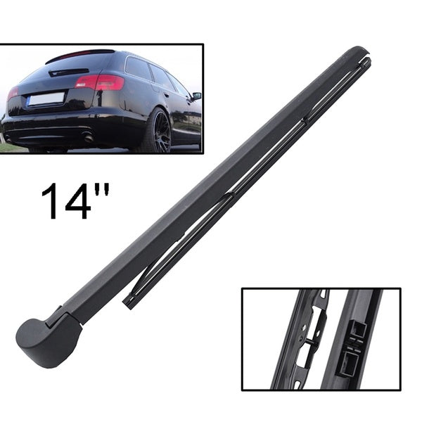 Xukey 14" Rear Windshield Wiper Blade Arm For Audi A6 RS6 4F C6 2004 2005 2006 2007 2008 2009 2010 2011 Car Auto Accessories